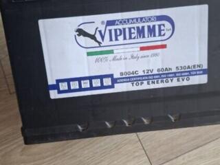 Продам АКБ сегодня отдам за 500руб VIPIEMME 60Ah (530A)