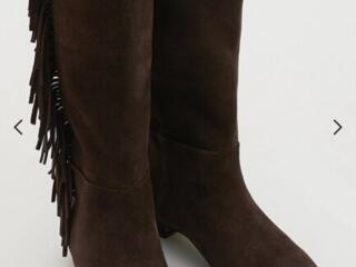 Продам новые сапоги, натуральная замша