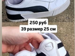 Кеды Puma 39 размер, new balance и Levi's 35 размер