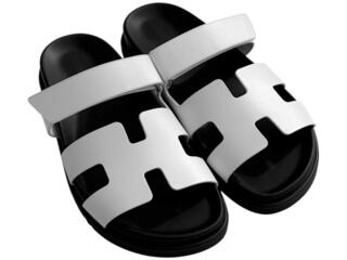 Кожаные тапки