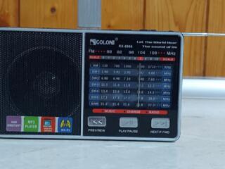 Портативный радиоприемник с флешкой, заряжается от сети, стоимость 230 леев.