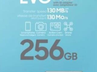 Флеш карта. Самсунг 300 р на 256 гб 850 р