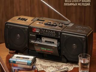 Магнитофон-SHARP, Настольная игра СССР ,,ЛОТО,, Домино, Фотоаппарат