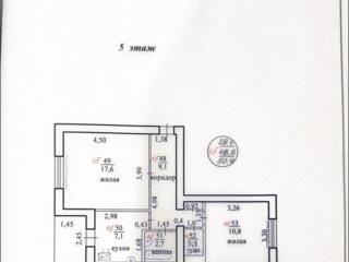 Продаётся 2-комнатная квартира, 50,4 м², ул. Юбилейная, 61