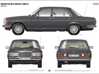 Mercedes-Retro-70-80e года. W115,W116,W123,W124,W126,M115,116,117,M615