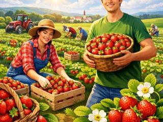 МАЙСКИЙ СБОР КЛУБНИКИ! НАБОР