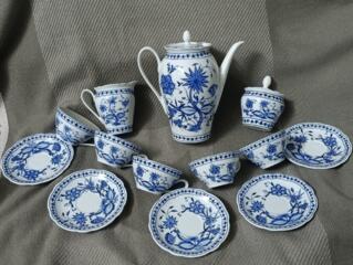 Сервиз Kahla, кобальт, ГДР. 1970-е. Абсолютно новый. Описание на фото.