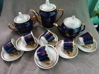 Новый кофейный сервиз СССР, кобальт.