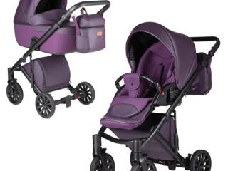 Универсальная коляска 2 в 1 Anex Cross CR(09) Dark Plum Экокожа