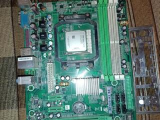 Продам материнскую плату на ам2 сокете с процессором