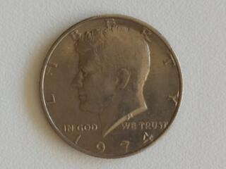 1\2 Доллара "Кеннеди " 1974 г.