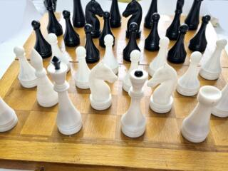 Шахматы СССР. Доска натуральное дерево. 42×42см.