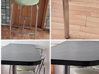 Продам домашнюю барную стойку и 4 стула к ней б\у