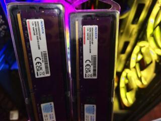 Adata Ddr4 64gb 2 планки по 32gb 3200mhz. 1.2v новая цена за пару