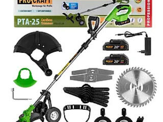 Аккумуляторная коса Procraft PTA25 (2 акб)КОЛЕСА 
