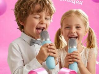 Bluetooth КАРАОКЕ КОЛОНКА + 2 ДВА микрофона НА вечеринки Дней рождения