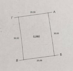 В продаже участок с. Молодежное. Правильной формы 20*30, 6 соток. ...