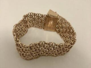 Yakari, браслет якорь золотой