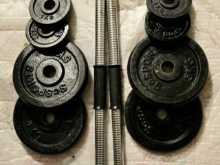 Гантели разборные хромированные 25кг. из Германии.