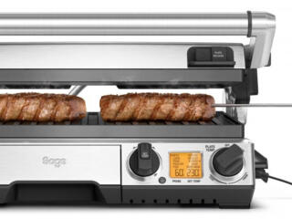 Gratar electric SAGE Smart Grill Pro BGR840BSS, 2400W, argintiu, Promo