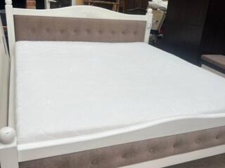 Большая деревянная, ВЫСОКАЯ кровать+супер матрас (180/200)