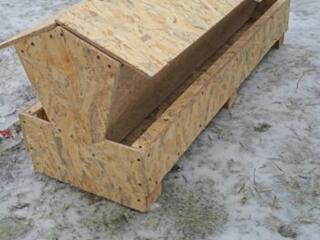 Двойная бункерная кормушка на 100 литров