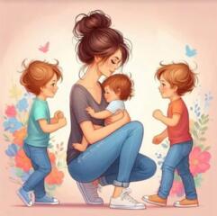 Няня на время болезни ребенка.