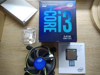 i3 8100 + боксовый кулер с термопастой. Доставка
