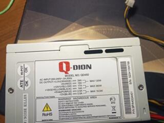 Блок питания 450w qdion тихий
