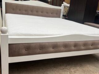 Большая деревянная, ВЫСОКАЯ кровать+супер матрас (180/200)