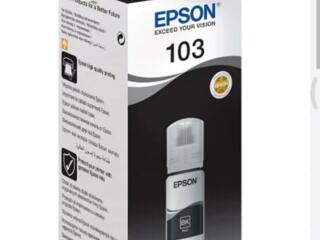 Оригинальные чернила, для принтера Epson 103 black/Заправка лаз. принт