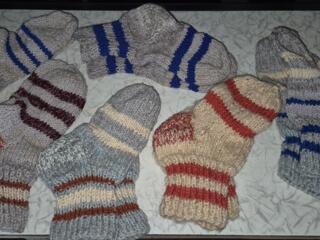 Носки шерстяные. Ручной работы