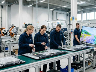 Завод по сборке телевизоров. Нужны пары и женщины.