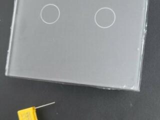 Двустенный выключатель света, серый, 4 шт.