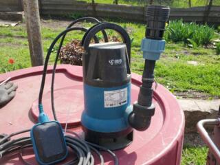 Погружной насос для чистой и слегка загрязненной воды, мощный.