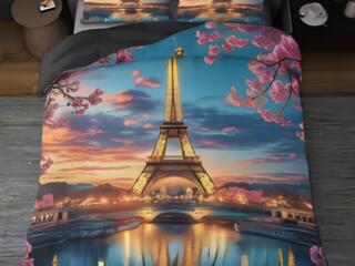 Новый Париж 1 пододеяльник на молнии 200х230 см + 2 наволочки 50х70 см