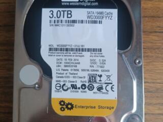 Продам HHD диск WD GOLD 3 TB (торг уместен)