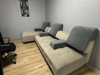 Модульный диван (2 модуля) раскладывается в 3 спальных места