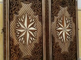 Нарды ореховые резные картина Роза Ветров Охота эксклюзив!