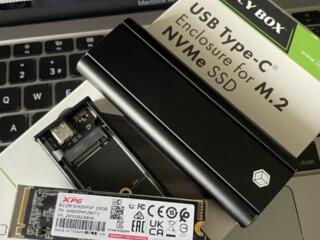 Внешний SSD ICE BOX + M. 2 NVMe ADATA XPG SX8200 Pro 256GB