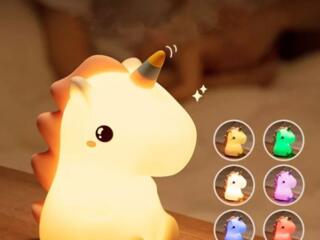 Силиконовые RGB не бьющиеся ночники, светильник меняет цвет от касания