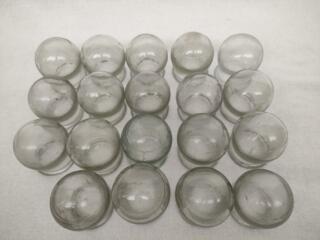 Набор стеклянных медицинских банок, 19 штук.