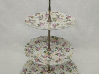 Этажерка 3-х ярусная для фруктов и сладостей, подставка для сервировки