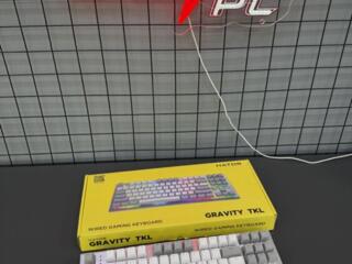 Механическая игровая клавиатура Hator Gravity TKL (белая)