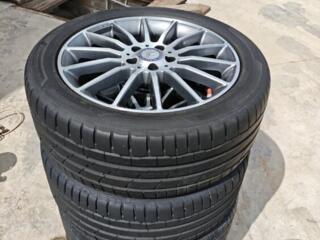 Диски Mercedes AMG R18 шины 245/50/18 датчики давления, болты, адаптер