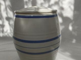 Фарфоровый бочонок для засолки и квашения, 8–10 л., новый, керамика