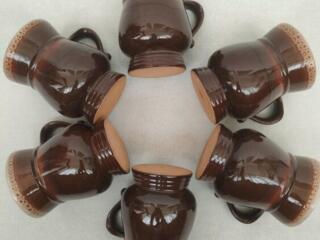 Набор керамических бокалов 6 шт, как новые