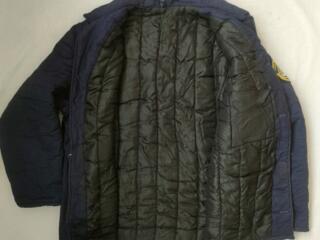 Ватная фуфайка мужская, синяя, размер 50-52 — теплая рабочая куртка