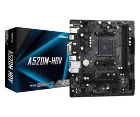 ASRock A520M-HDV + Ryzen 5 5500 - под АМ4 сборку.