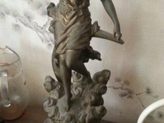 Bronze sculpture by Auguste Moreau.. 19 век / Марки / Пластинки.